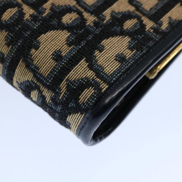 Christian Dior Trotter Canvas Pouch Navy Auth ep2830 - Picture 14 of 15